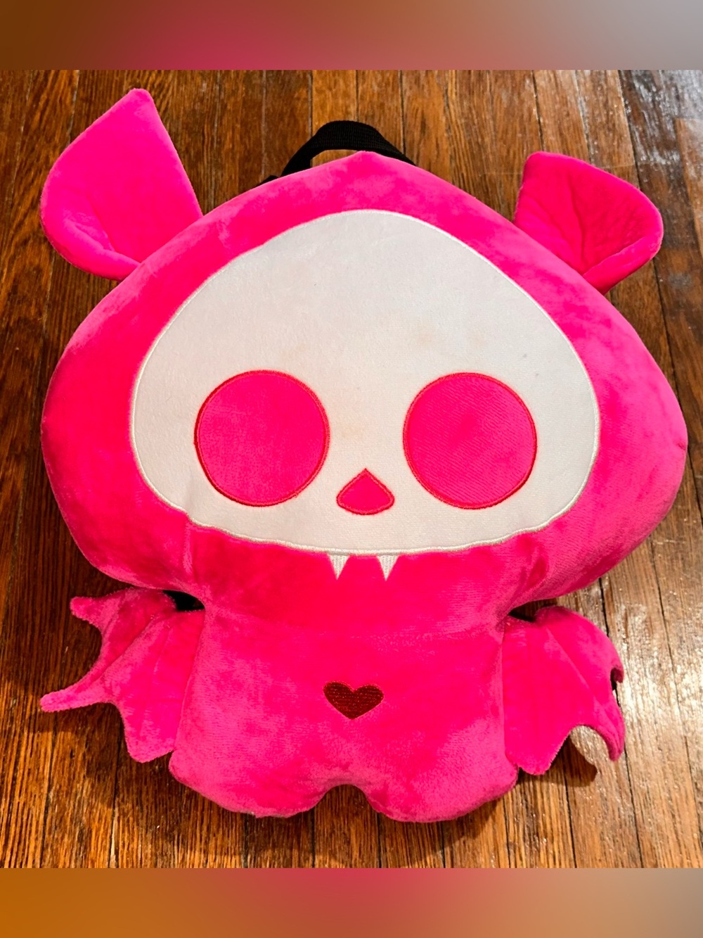 Skelanimals Diego 2023 Pink Bat Skeleton Stuffed Animal Backpack